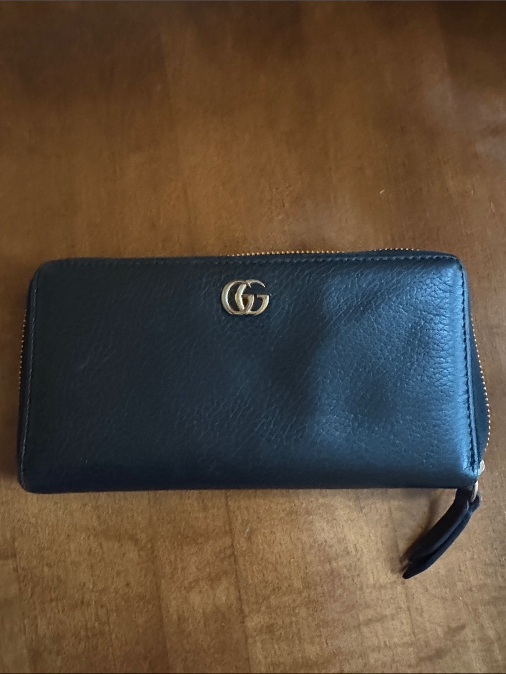 Gucci GG Marmont Zip-Around Wallet Black